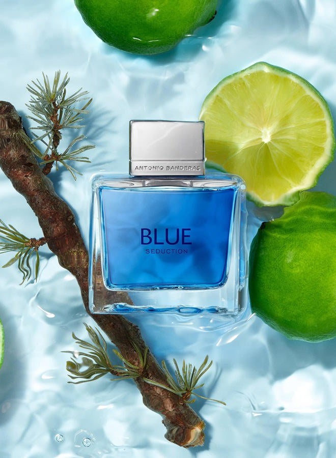 Banderas عطر بلو سيدكشن للرجال - رائحة منعشة، رومانسية، فواكه - نغمات خشبية ومائية من التفاح ومياه البحر - مثالي للاستخدام النهاري - 3.4 أونصة سائلة - Image 5